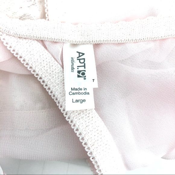 Apt. 9 Blush Pink Beaded Lace Bridal Intimate Set - Picture 11 of 11